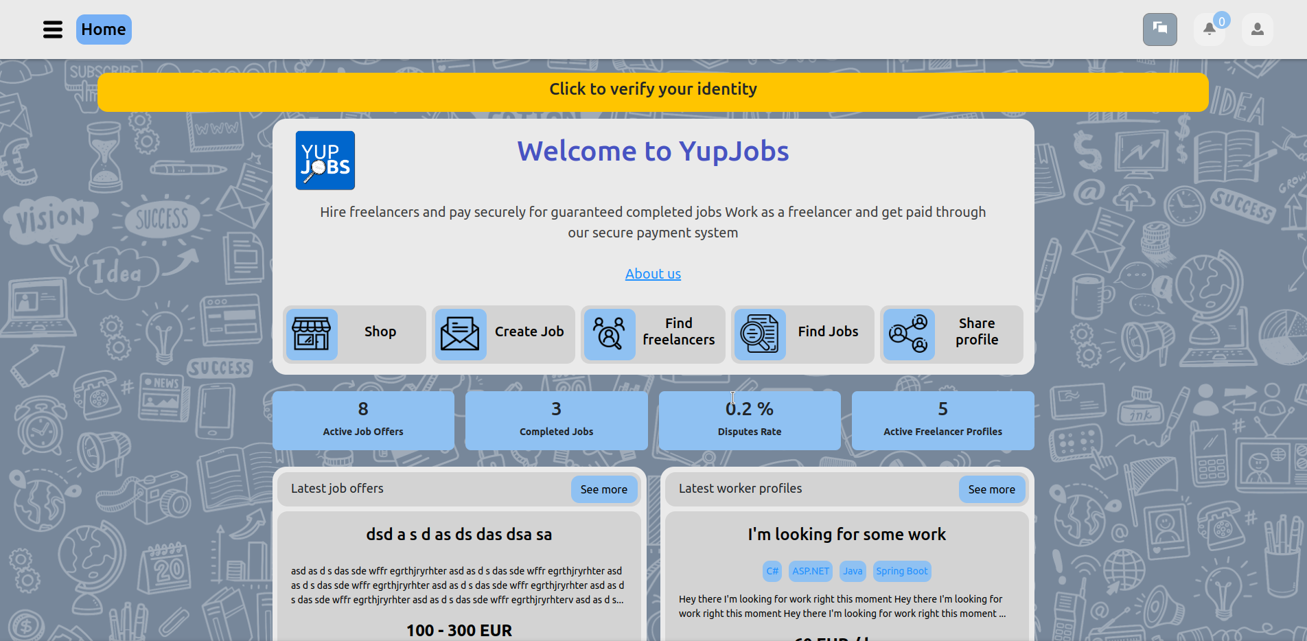 YupJobs Page